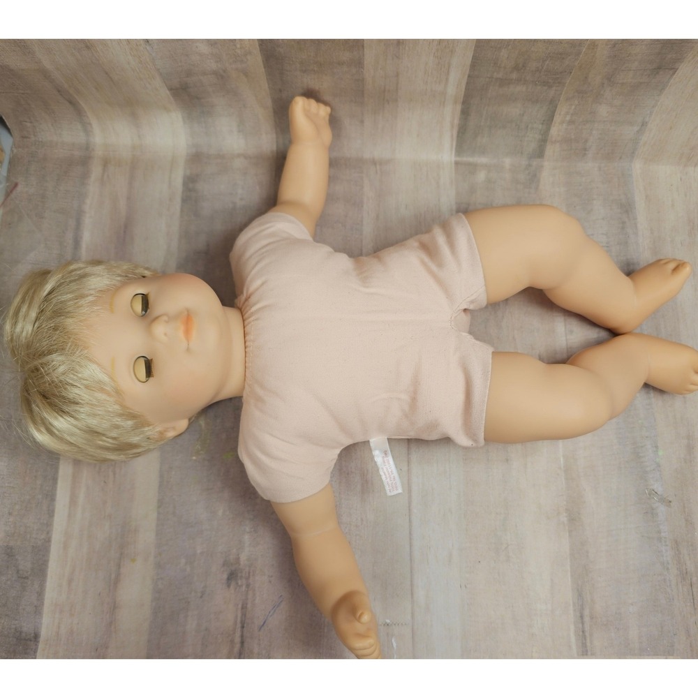 American Girl Pleasant Company Baby Boy Doll Blonde Hair Blue Eyes Vintage - Picture 3 of 8